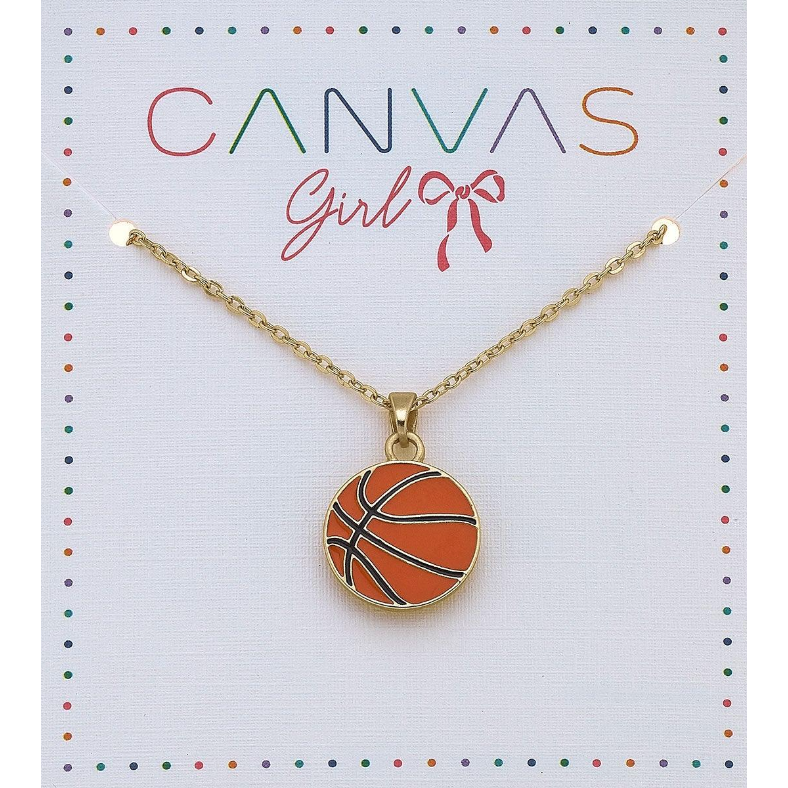 CANVAS Eloise Basketball Children's Necklace-CANVAS-Little Giant Kidz