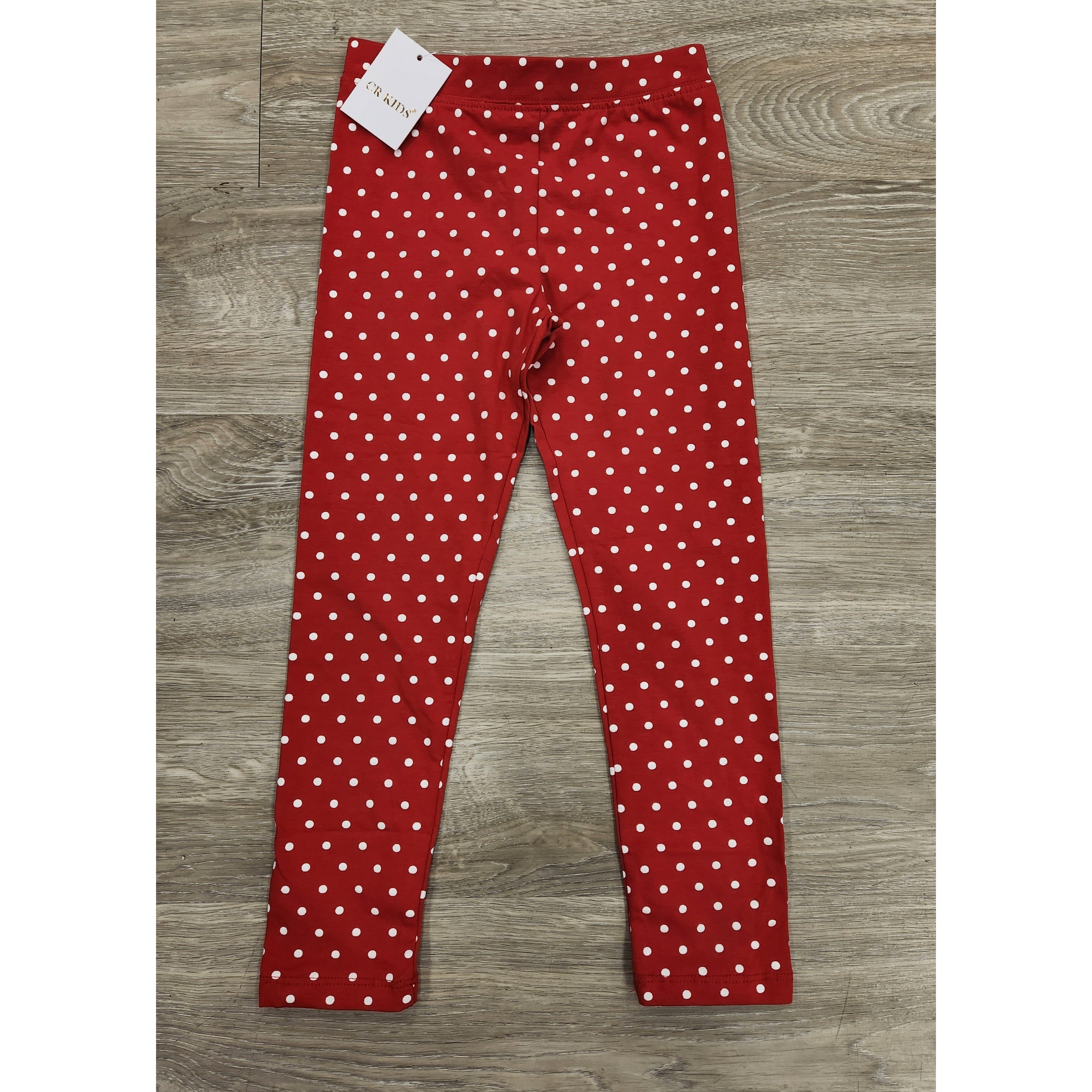 CR Kids Red Dot Legging-CR SPORTS-Little Giant Kidz