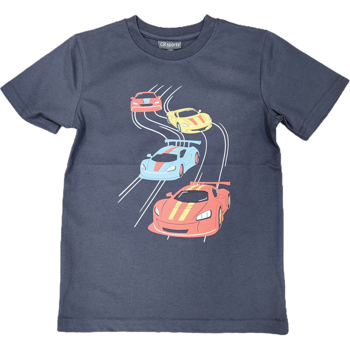 CR Sports Boys Race Car Top- Navy-CR SPORTS-Little Giant Kidz