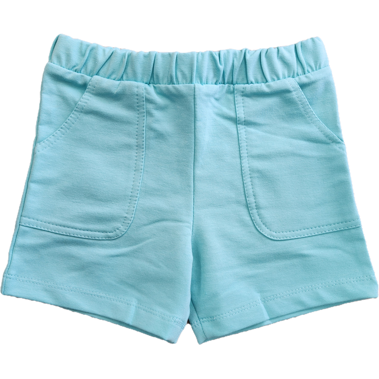 CR Sports Girls Basic Terry Short- Teal-CR SPORTS-Little Giant Kidz