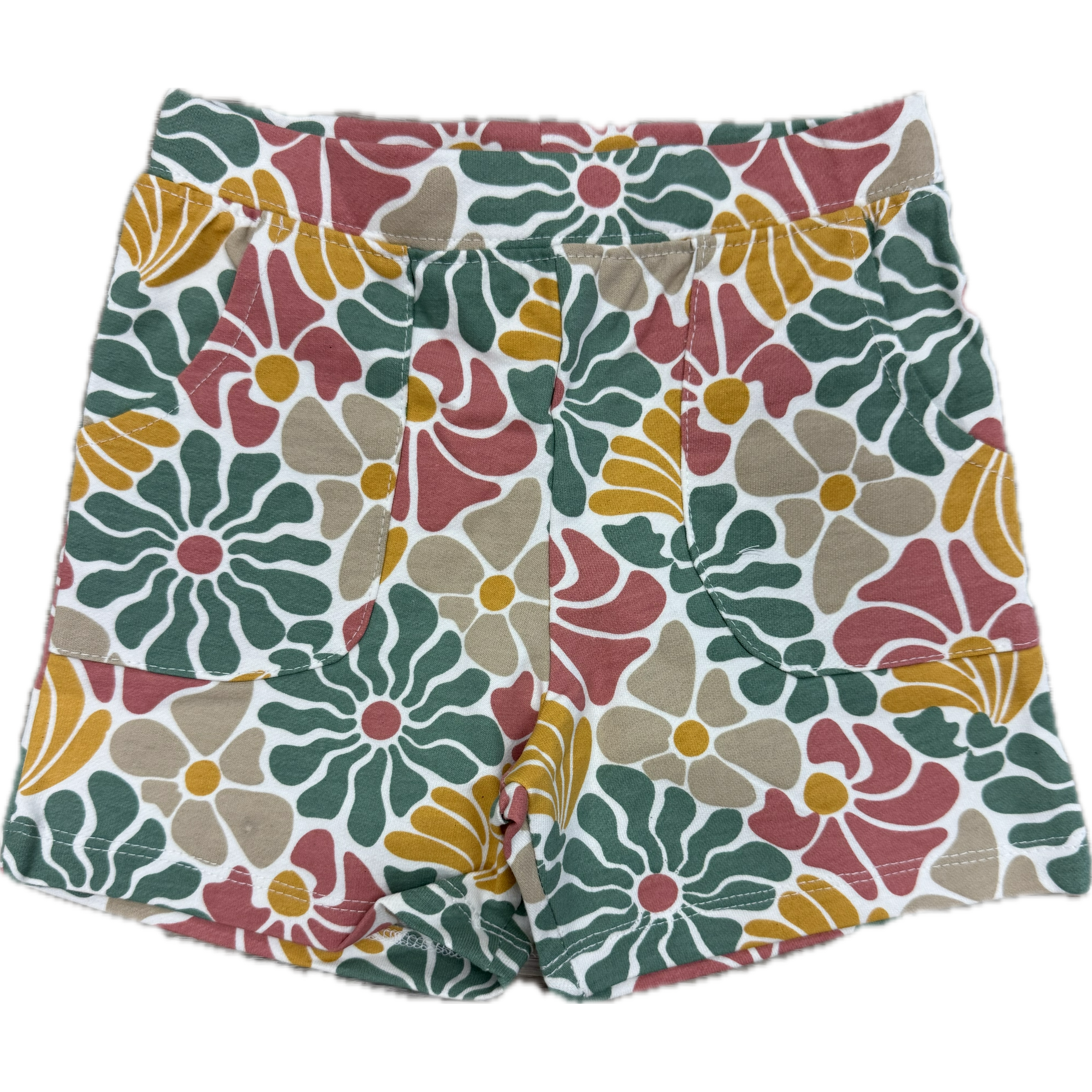 CR Sports Girls Safari Print Terry Shorts-CR SPORTS-Little Giant Kidz