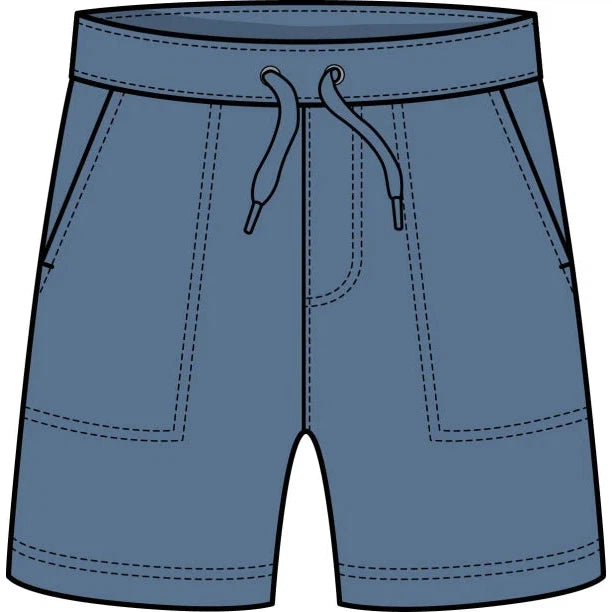 CR Sports Indigo Terry Shorts-CR SPORTS-Little Giant Kidz