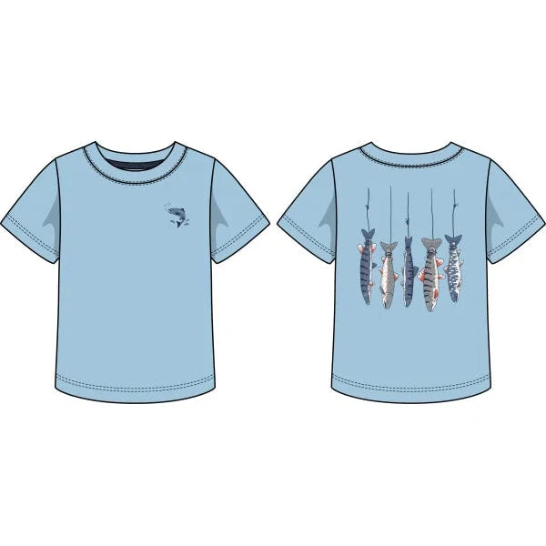 CR Sports Light Blue Fish Tee-CR SPORTS-Little Giant Kidz