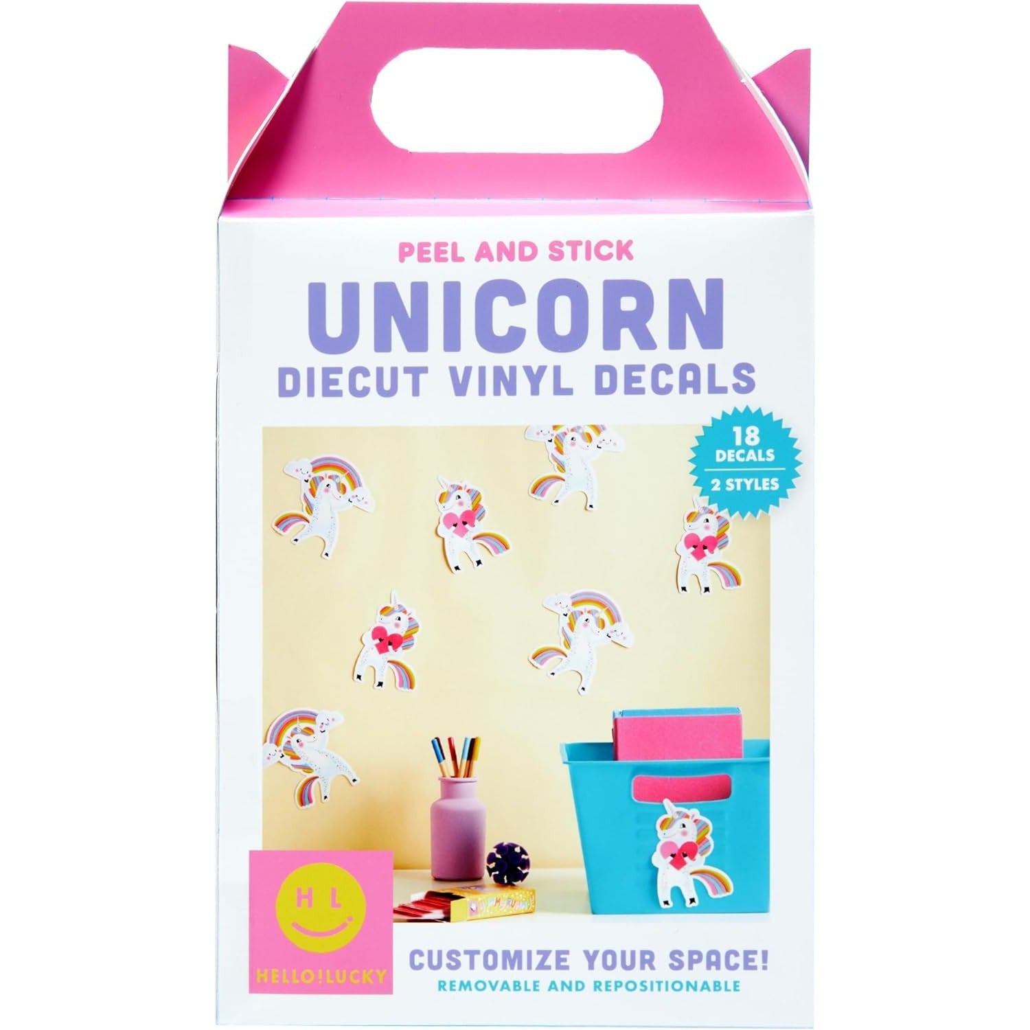 C.R. Gibson Diecut Vinyl Decals- Unicorn-CR GIBSON-Little Giant Kidz