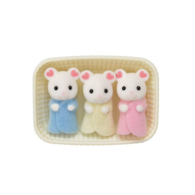 Calico Critters Marshmallow Mouse Triplets-EPOCH Everlasting Play-Little Giant Kidz