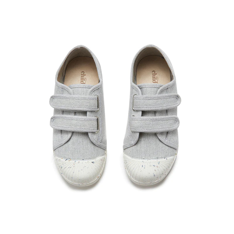 Children Chic ECO-Friendly Canvas Sneaker in Grey-Children Chic-Little Giant Kidz