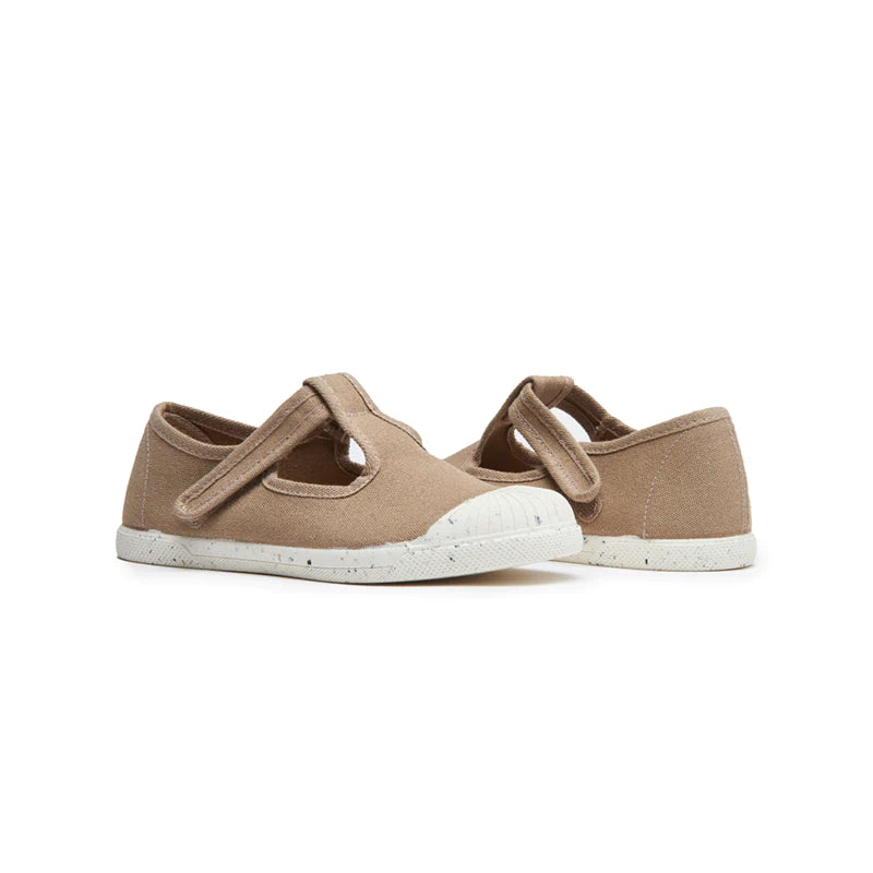 Children Chic ECO-Friendly T-Band Sneakers in Camel-Children Chic-Little Giant Kidz