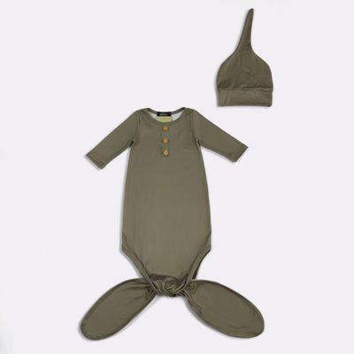 Clover Forest Baby Knotted Gown-Clover Cottage-Little Giant Kidz