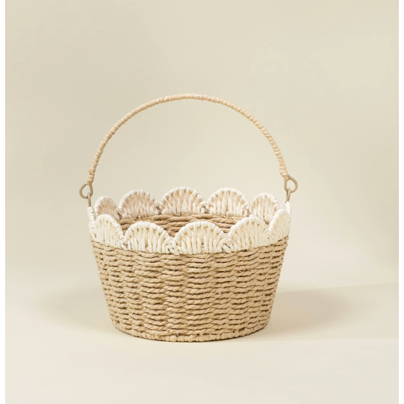Coco Village Scallop Edge Basket – Medium-Coco Village-Little Giant Kidz