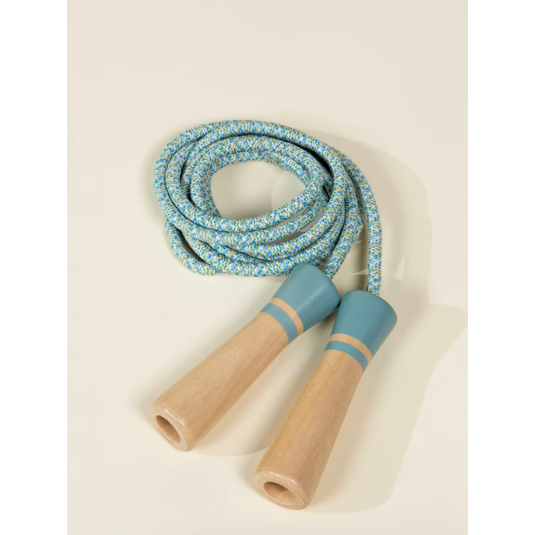 Coco Village Wooden Handle Skipping Rope – Ocean Twist-Coco Village-Little Giant Kidz