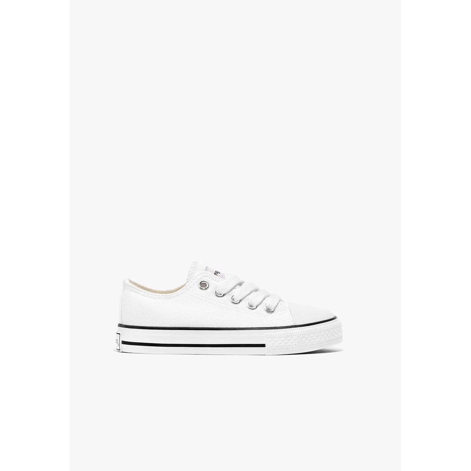 Conguitos Unisex Basic White Canvas Sneakers-Conguitos-Little Giant Kidz