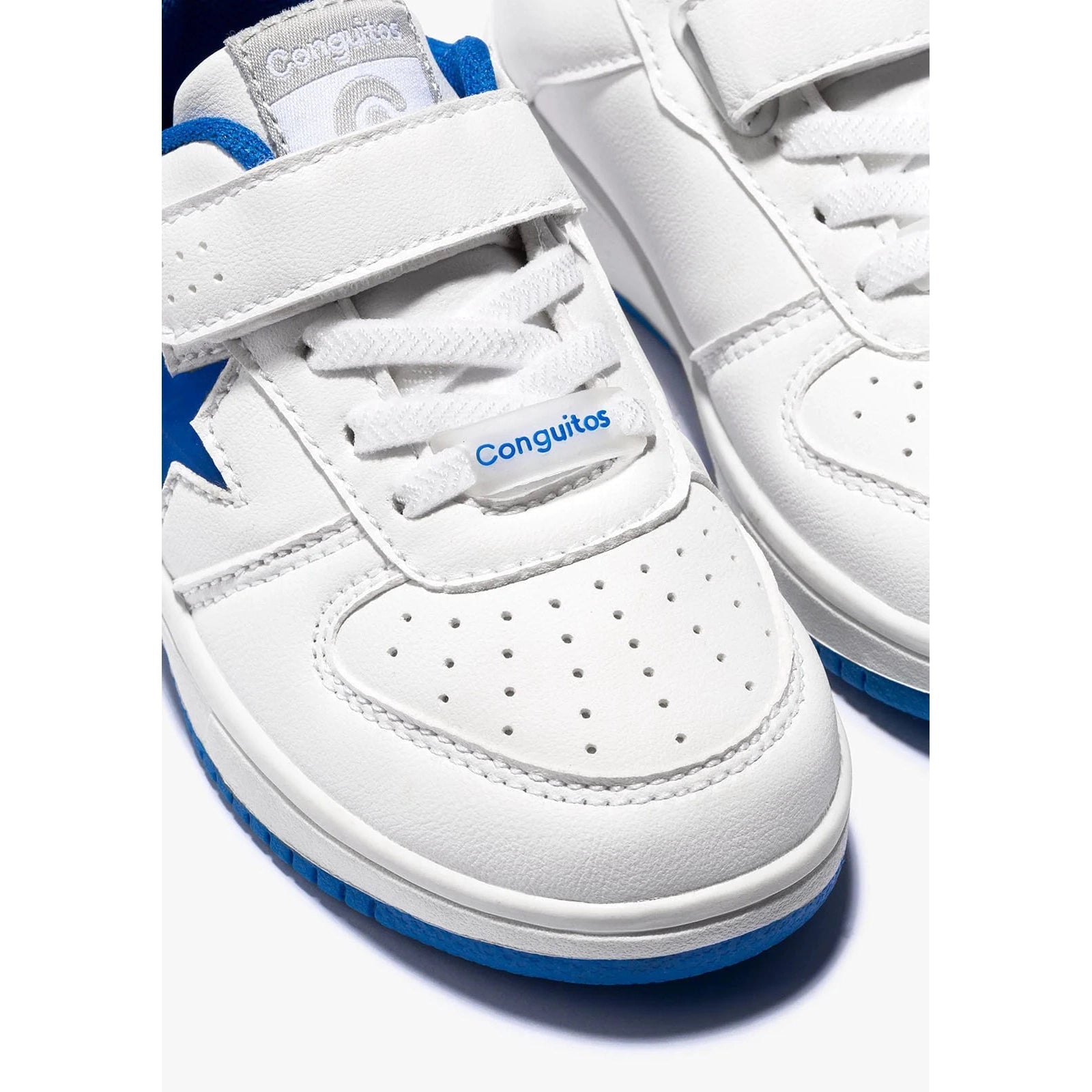 Conguitos White/Royal Star Light-Up Sneaker-Conguitos-Little Giant Kidz