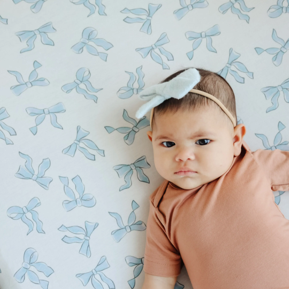 Copper Pearl Daphne Premium Knit Fitted Crib Sheet-COPPER PEARL-Little Giant Kidz