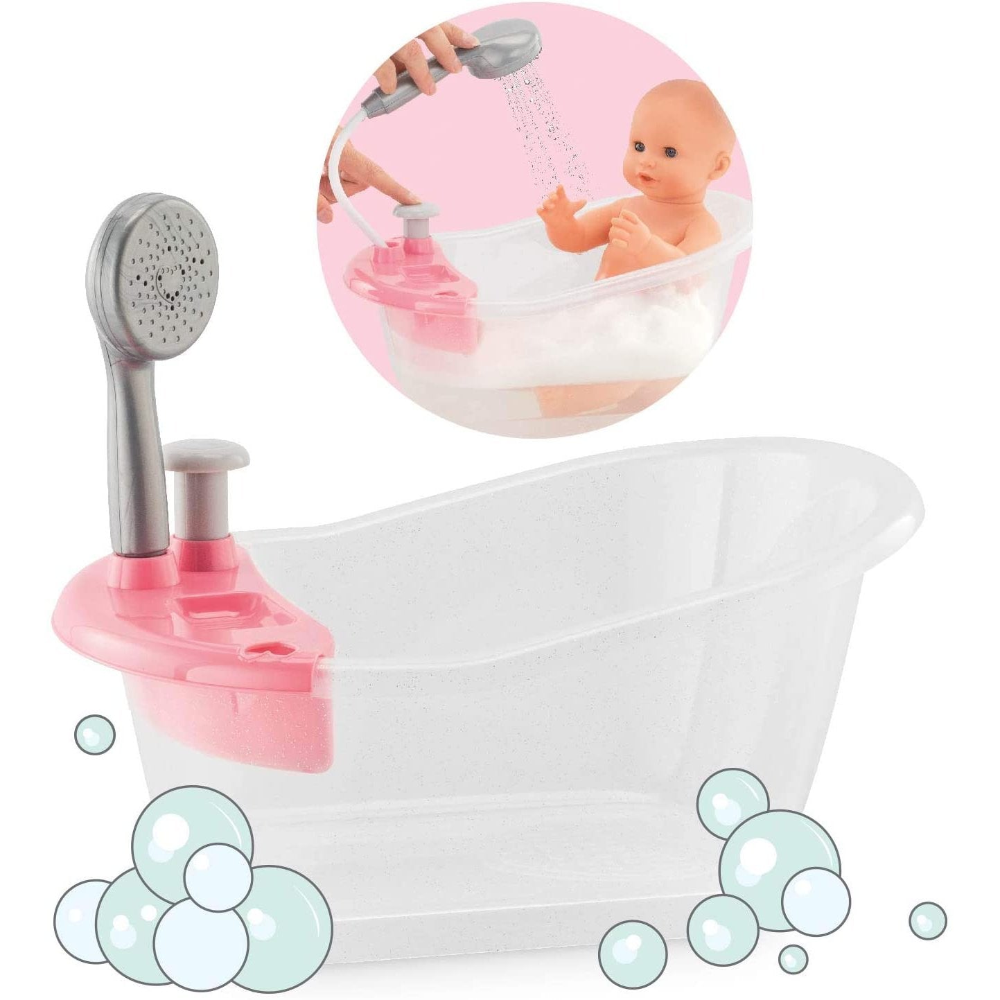 Corolle Bathtub with Shower Bath Play Set for 12" & 14" Baby Dolls-COROLLE-Little Giant Kidz