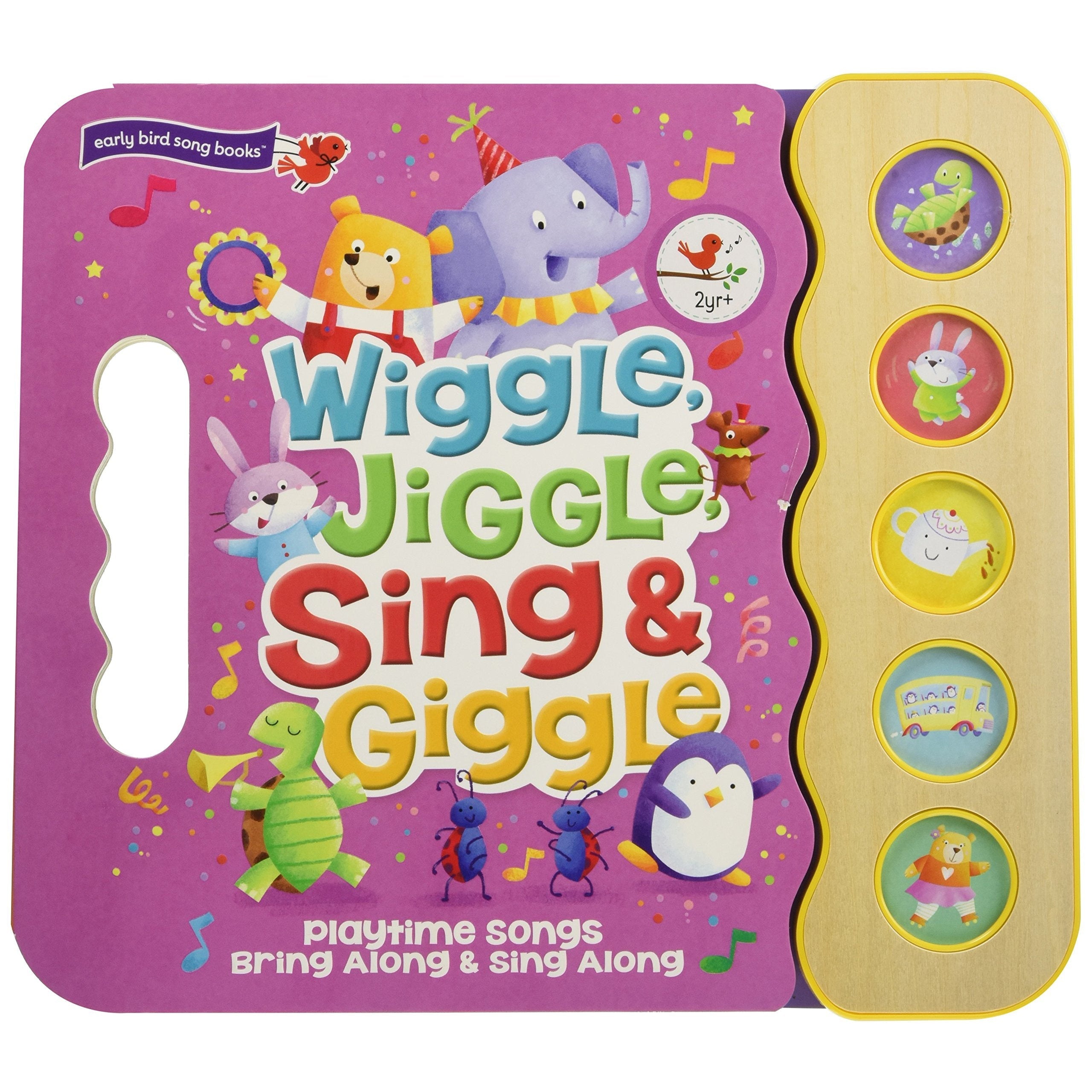 Cottage Door Press: Wiggle, Jiggle, Sing & Giggle: 5 Button Children's Sound Book-COTTAGE DOOR PRESS-Little Giant Kidz
