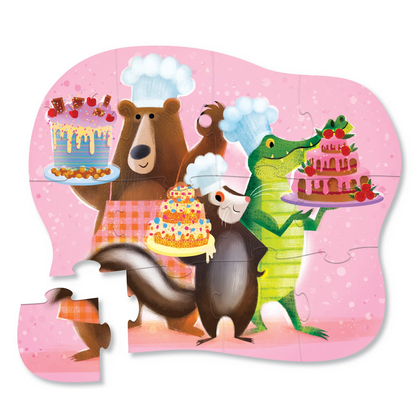 Crocodile Creek 12-pc Shaped Box Puzzle/Sweet Treats-Crocodile Creek-Little Giant Kidz