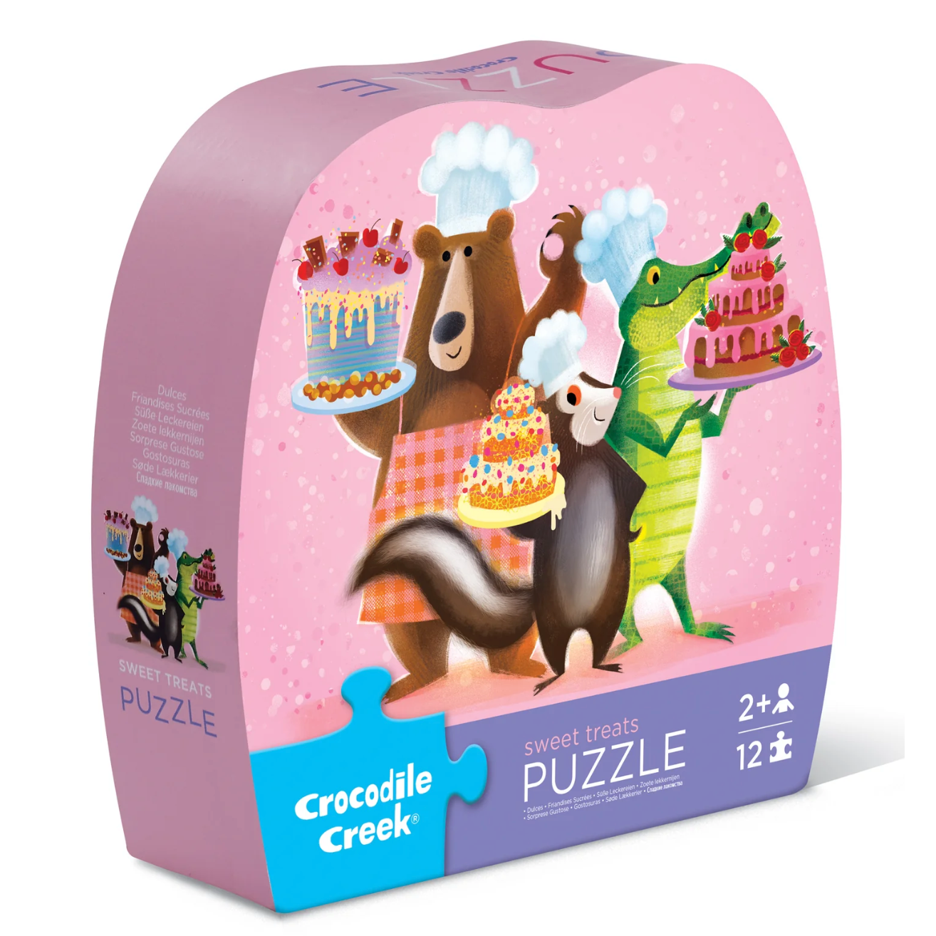 Crocodile Creek 12-pc Shaped Box Puzzle/Sweet Treats-Crocodile Creek-Little Giant Kidz
