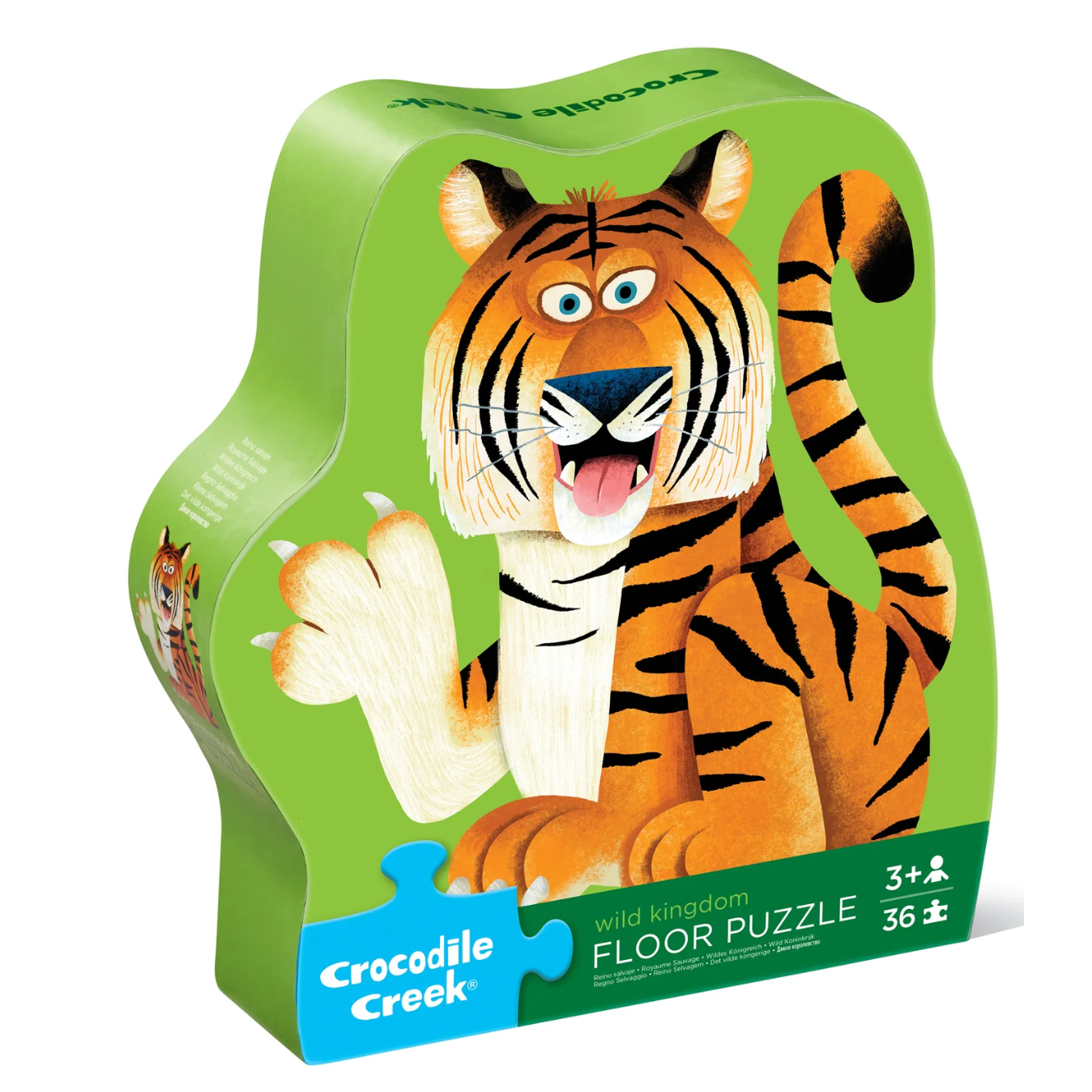 Crocodile Creek 36-pc Shaped Box Puzzle/Wild Kingdom-Crocodile Creek-Little Giant Kidz