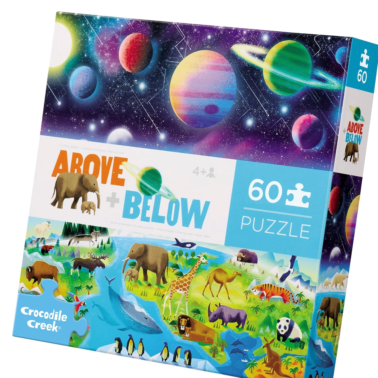 Crocodile Creek 60-pc Above & Below Puzzle/Earth & Space-Crocodile Creek-Little Giant Kidz