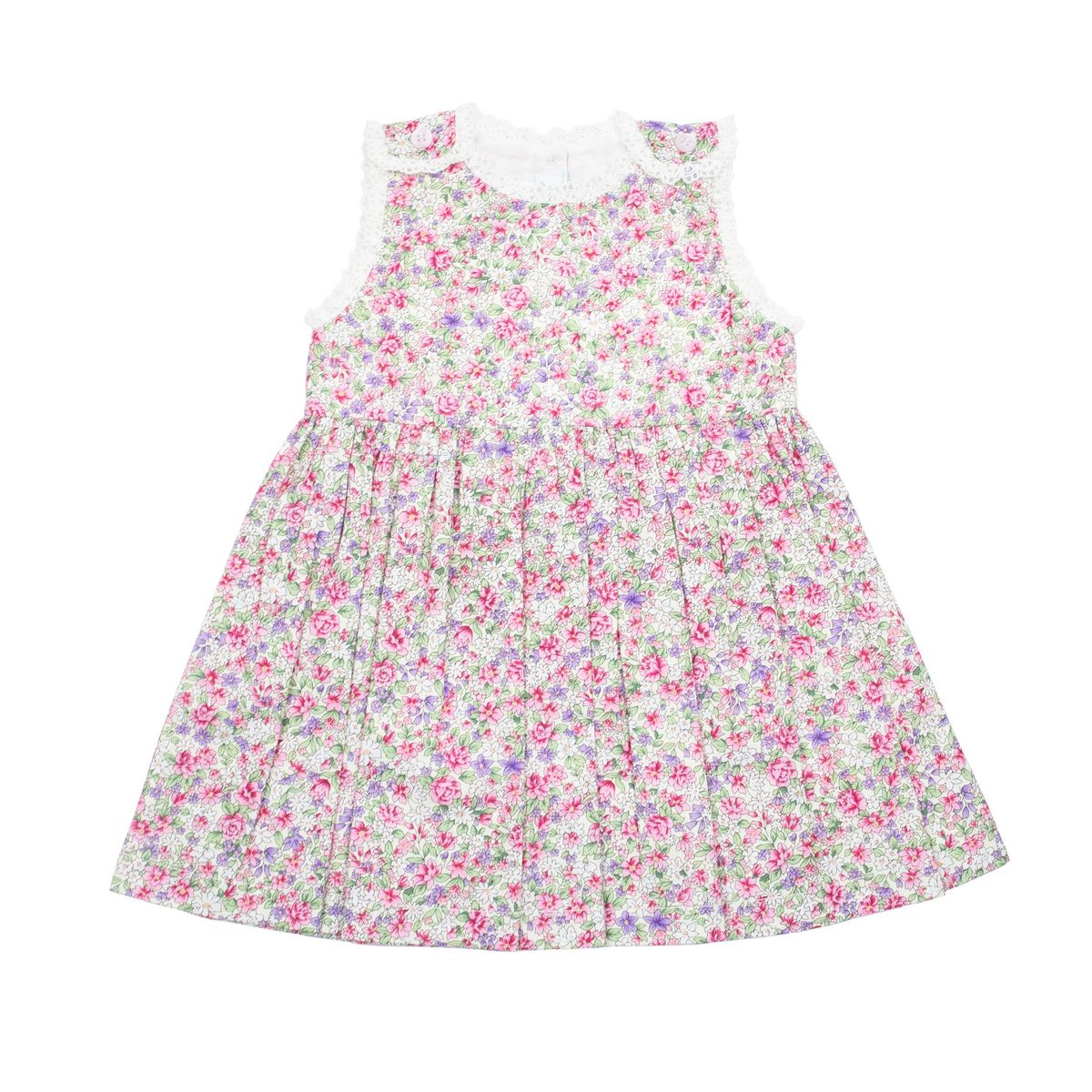 Cuclie Mila Sleeveless Dress- Lilac Floral-Cuclie Baby-Little Giant Kidz