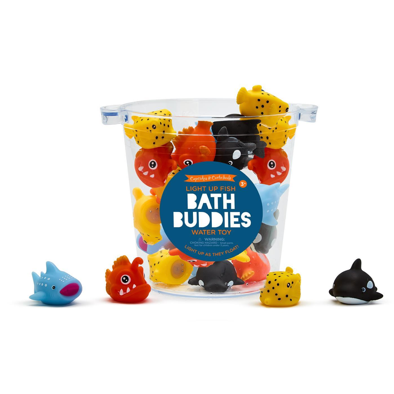 Cupcakes & Cartwheels Bath Buddies Light Up Fish Bath Toy-CUPCAKES & CARTWHEELS-Little Giant Kidz