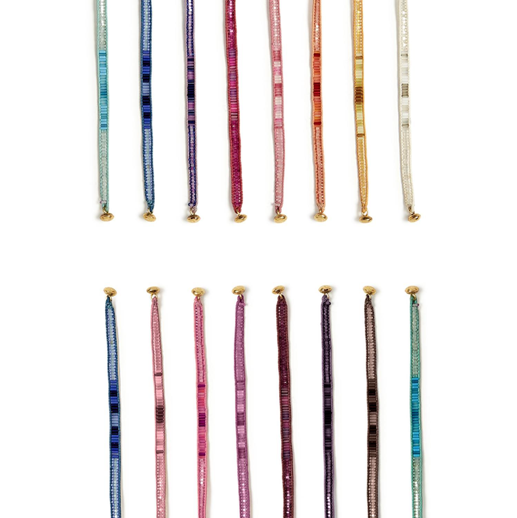 Cupcakes & Cartwheels Color Bar Seed & Bugle Seed Bracelet-CUPCAKES & CARTWHEELS-Little Giant Kidz
