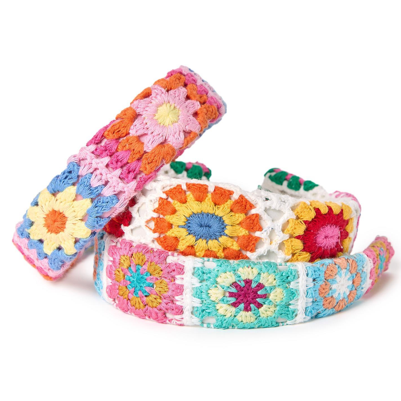 Cupcakes & Cartwheels Floral Crochet Headband Assorted-CUPCAKES & CARTWHEELS-Little Giant Kidz