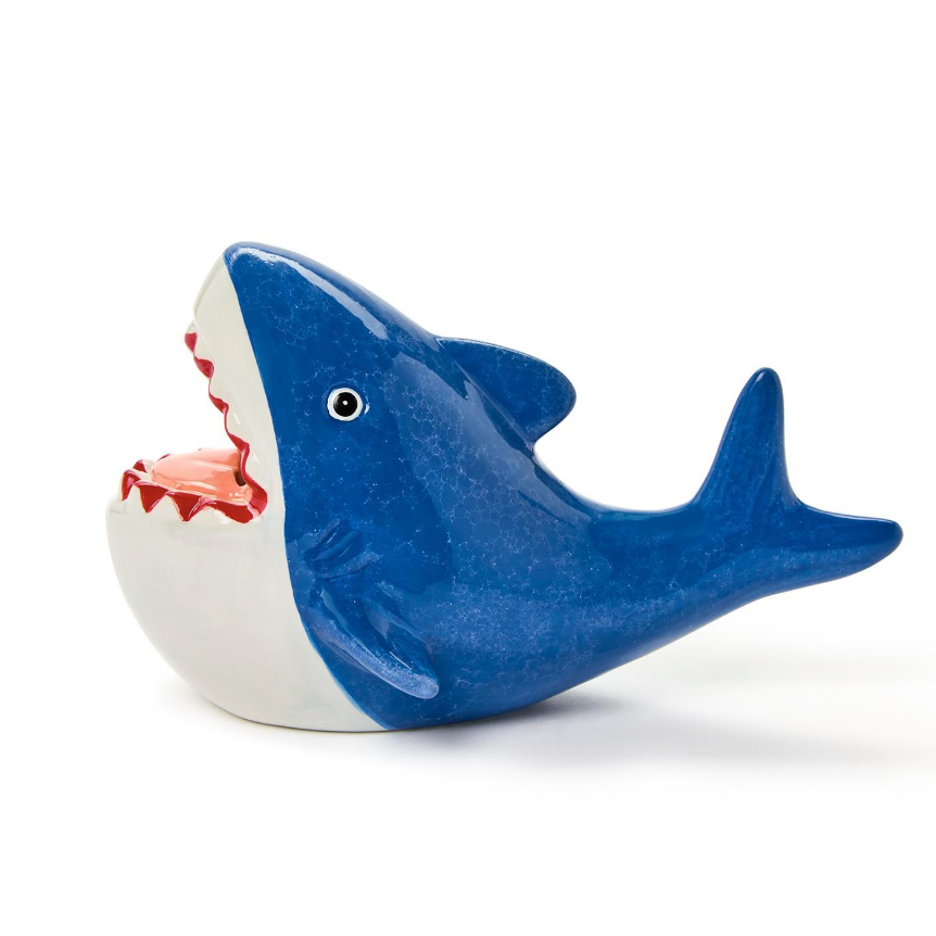 Cupcakes & Cartwheels Hand-Painted Ceramic Shark Bank-CUPCAKES & CARTWHEELS-Little Giant Kidz