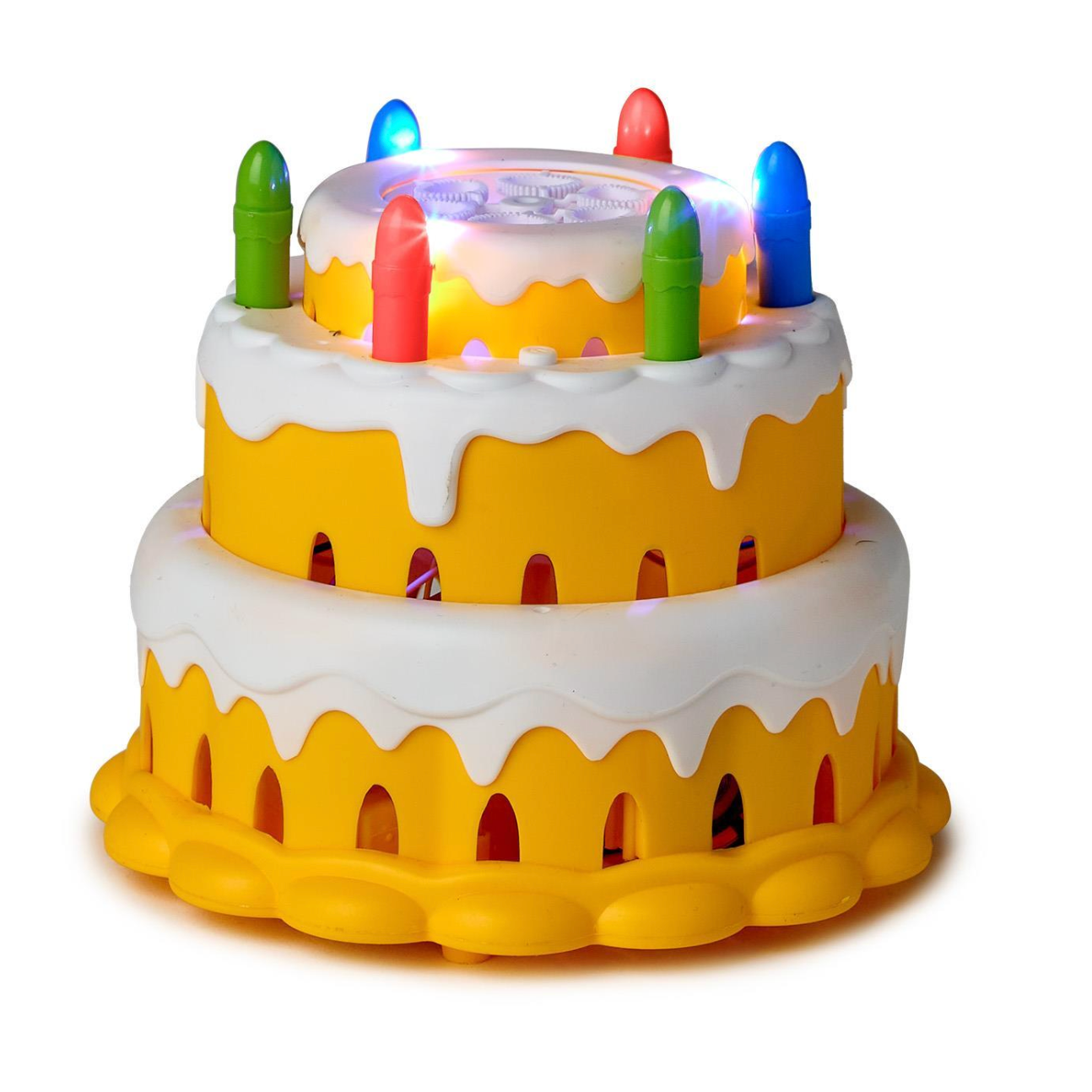 Cupcakes & Cartwheels Light-Up Music Bubble Maker - Birthday Cake-CUPCAKES & CARTWHEELS-Little Giant Kidz