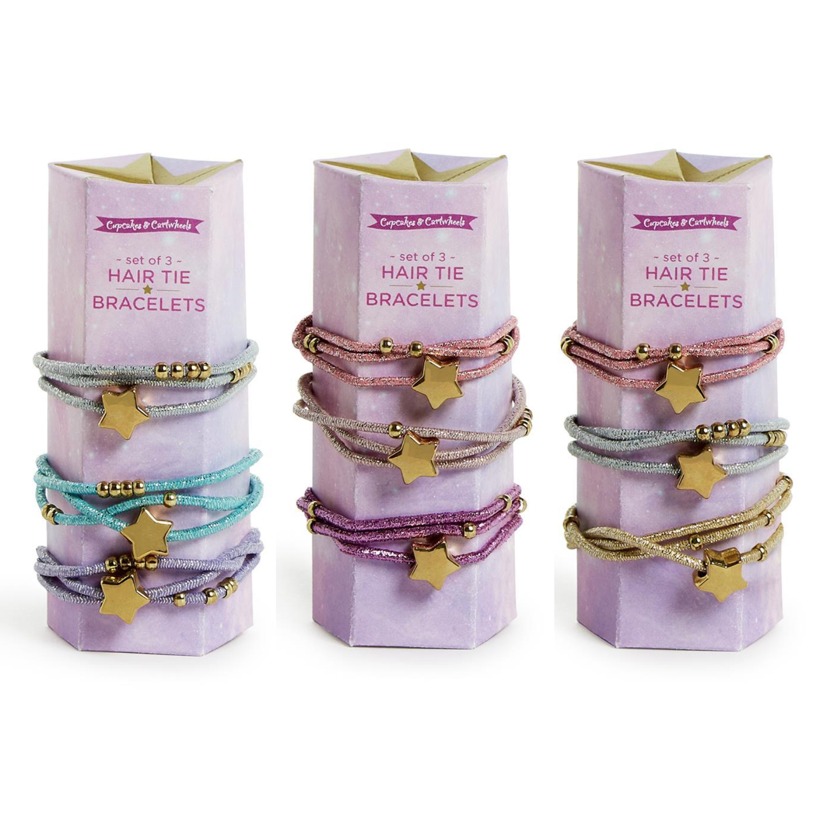 Cupcakes & Cartwheels My Lucky Star Elastic Hair Ties/Bracelets-CUPCAKES & CARTWHEELS-Little Giant Kidz