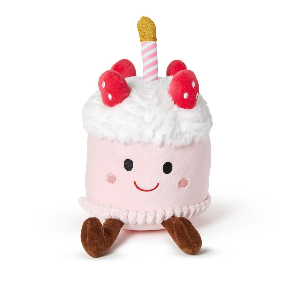 Cupcakes & Cartwheels Plush Pink Velvet Birthday Cake Pinkie-CUPCAKES & CARTWHEELS-Little Giant Kidz