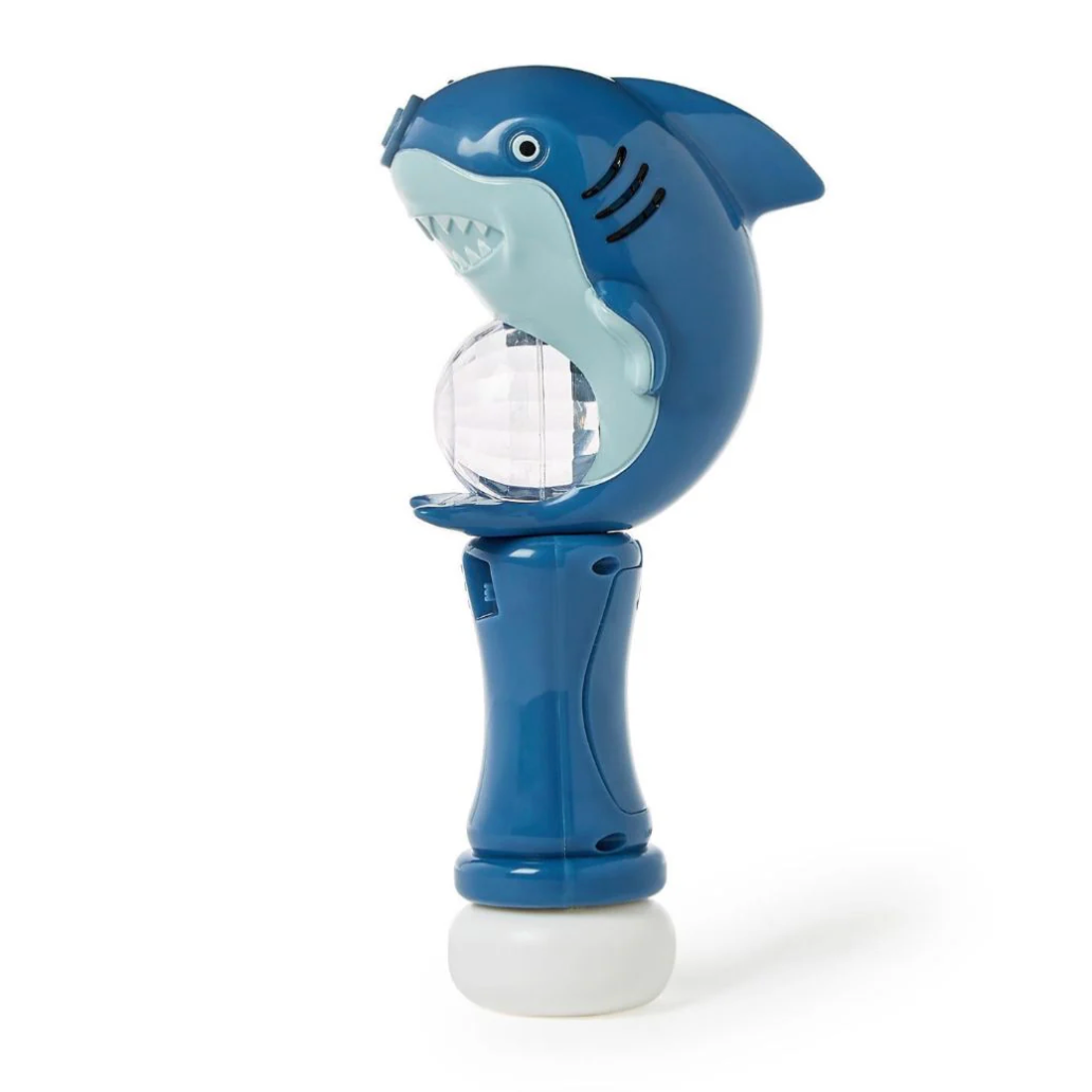 Cupcakes & Cartwheels Shark LED Illuminating Bubble Wand Blower-CUPCAKES & CARTWHEELS-Little Giant Kidz