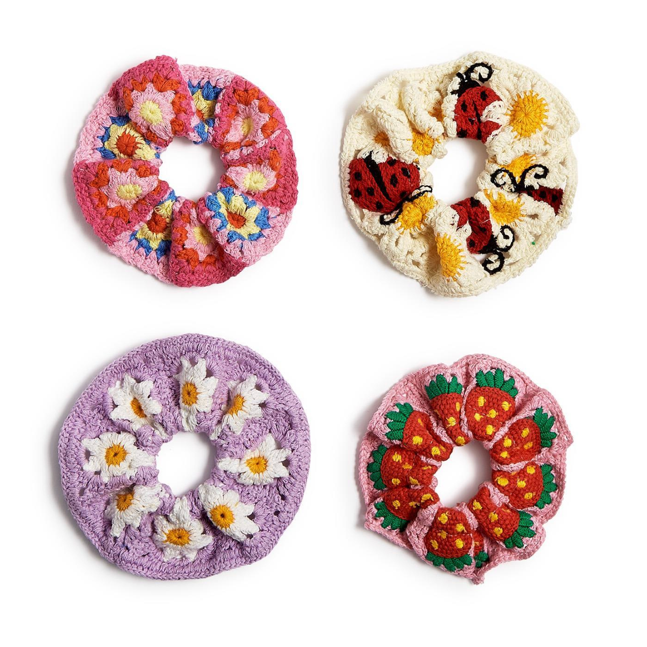 Cupcakes & Cartwheels Sweet Belle Crochet Scrunchie Assorted-CUPCAKES & CARTWHEELS-Little Giant Kidz