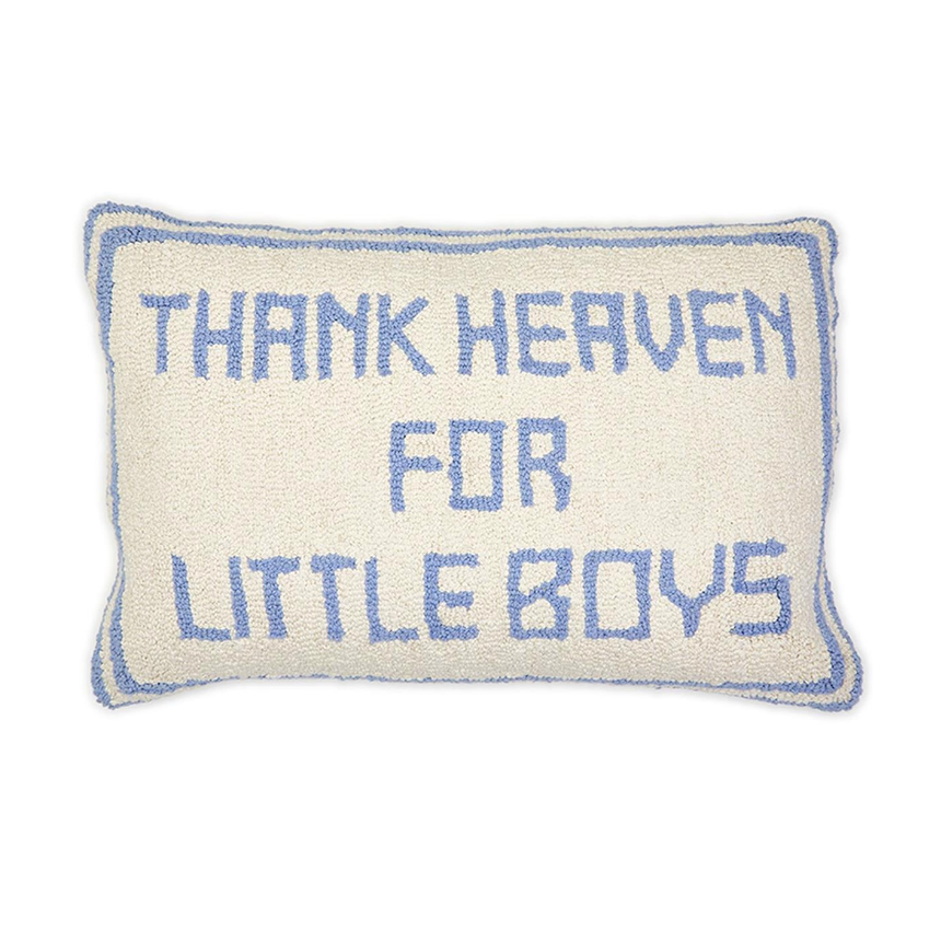 Cupcakes & Cartwheels Thank Heaven Punch Embroidery Decorative Throw Pillow-CUPCAKES & CARTWHEELS-Little Giant Kidz
