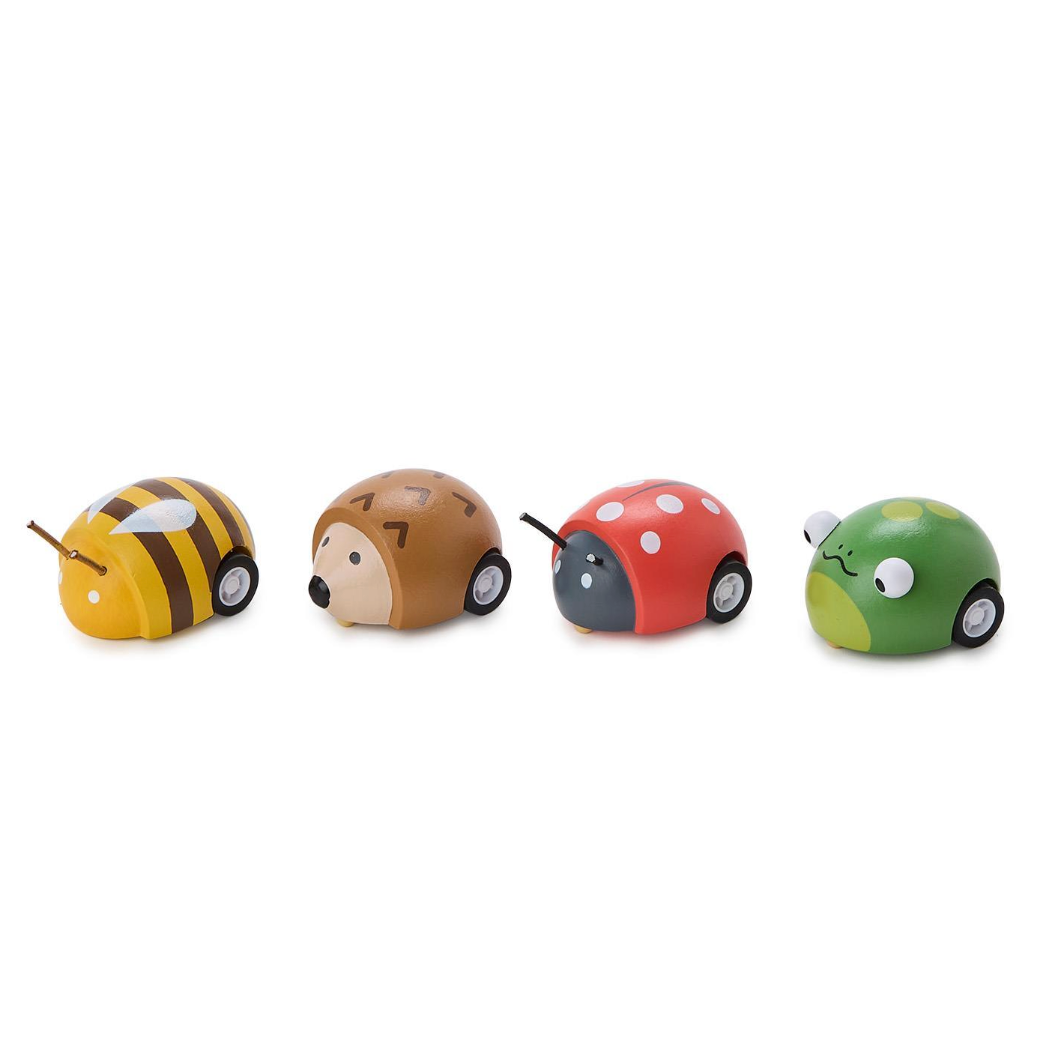 Cupcakes & Cartwheels Wooden Pull Back Bug Toy-CUPCAKES & CARTWHEELS-Little Giant Kidz