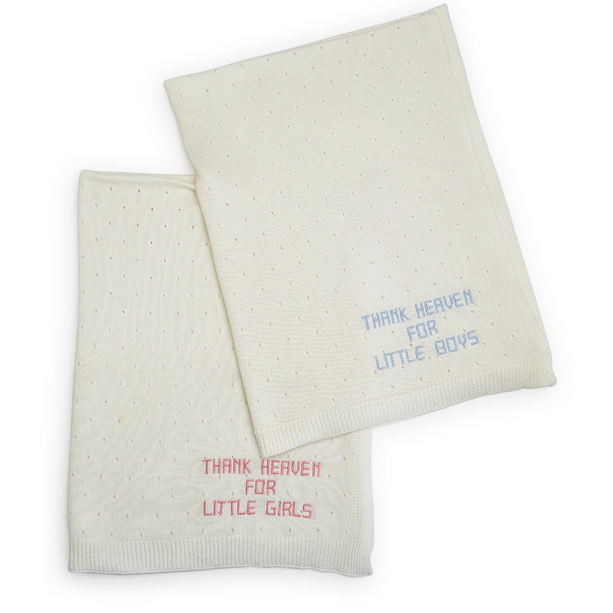 Cupcakes & CartwheelsThank Heaven Knit Blanket-CUPCAKES & CARTWHEELS-Little Giant Kidz
