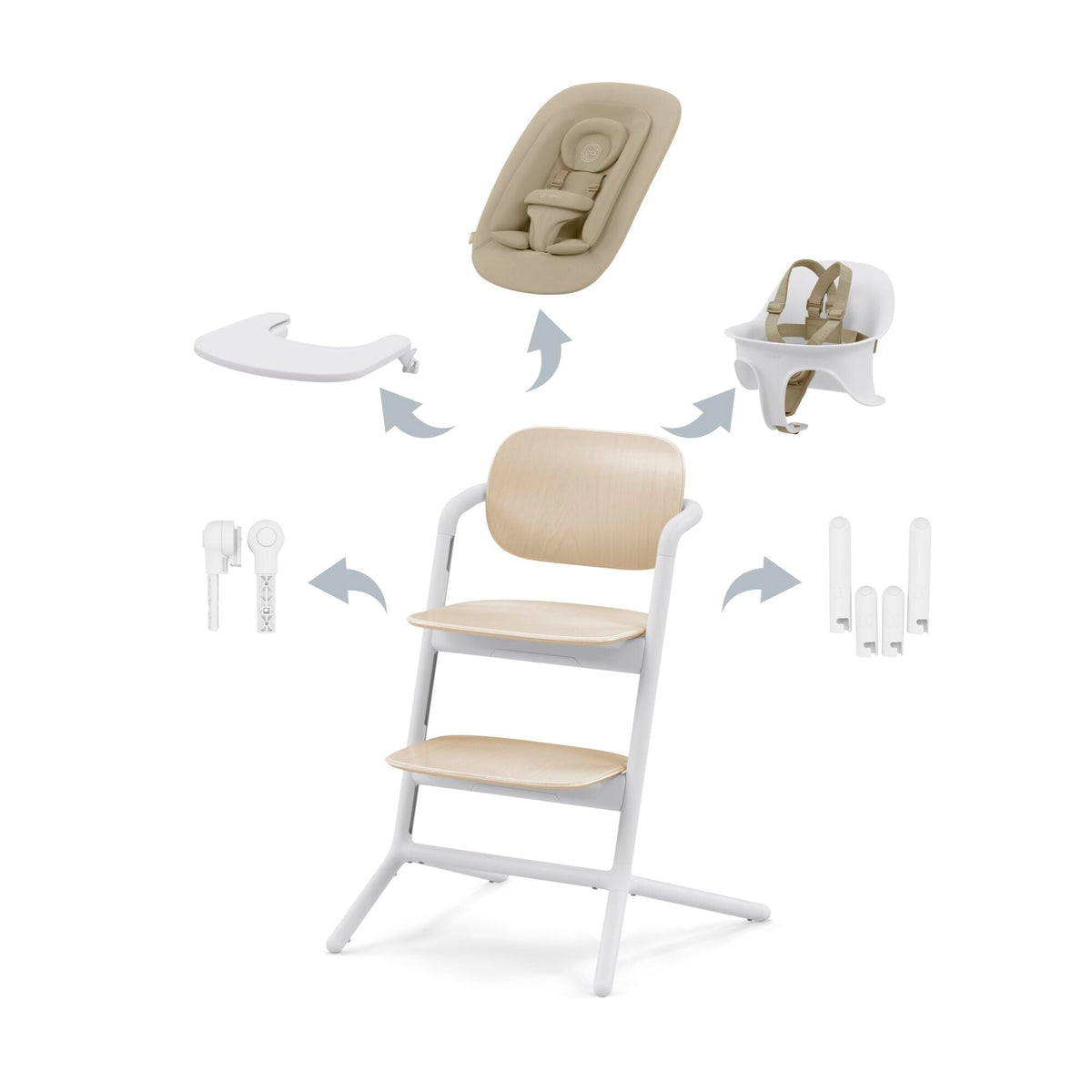 Cybex Gold Lemo 4-in-1 - Sand/White-Cybex-Little Giant Kidz