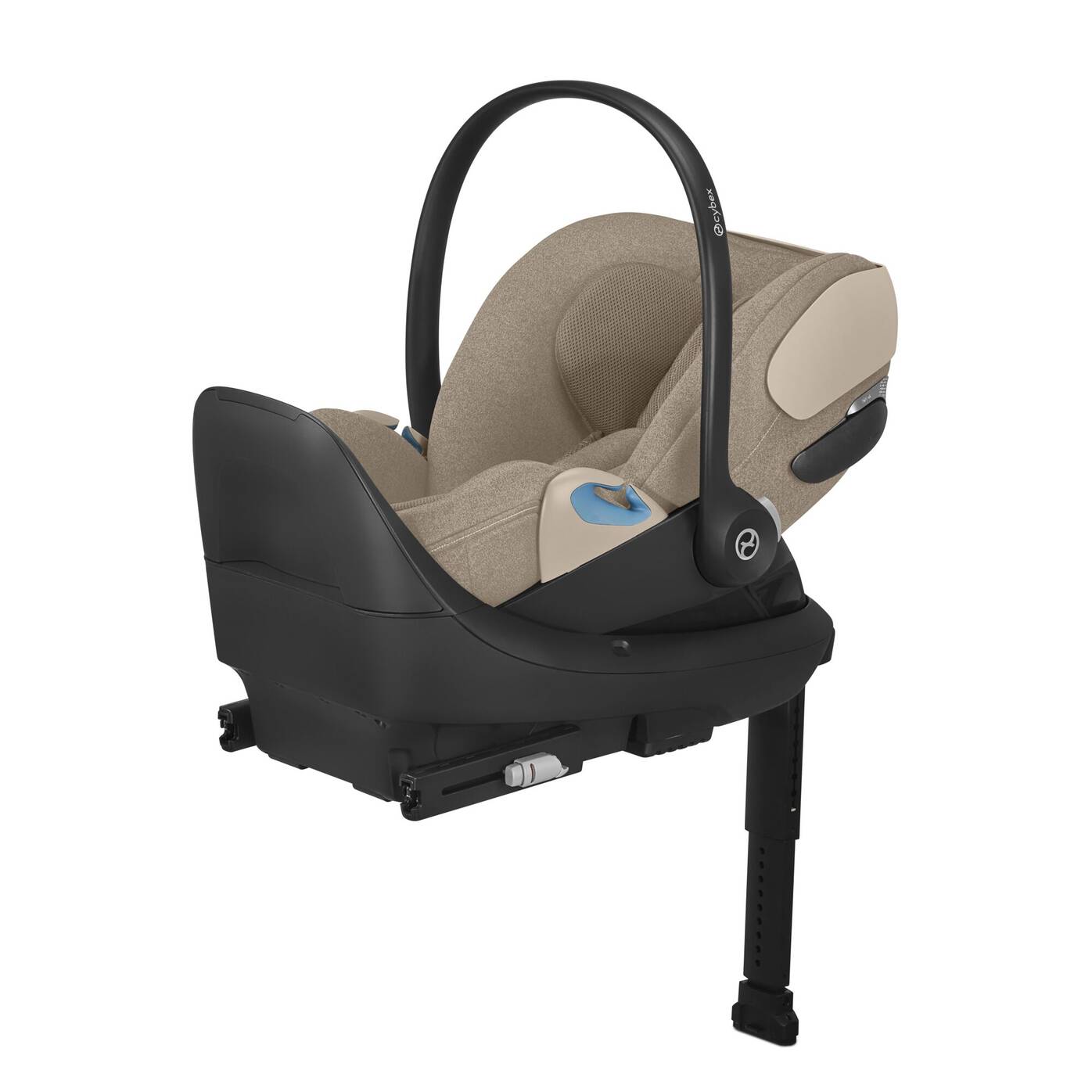 Cybex Platinum Cloud T SeSa+Base T LL Infant Car Seat with SensorSafe - Cozy Beige-Cybex-Little Giant Kidz