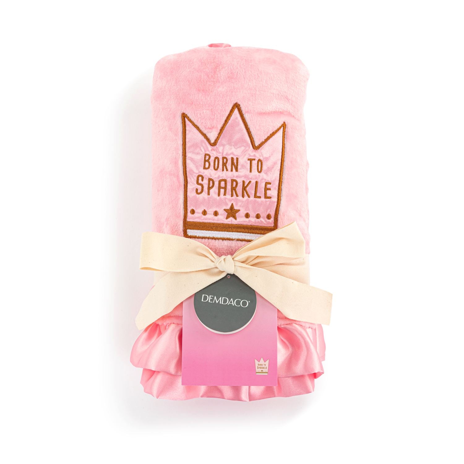 DEMDACO Born to Sparkle Pink Blanket - 30x40in-DEMDACO-Little Giant Kidz