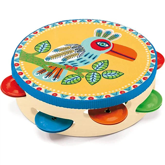 DJECO Animambo Tambourine Musical Toy-DJECO-Little Giant Kidz