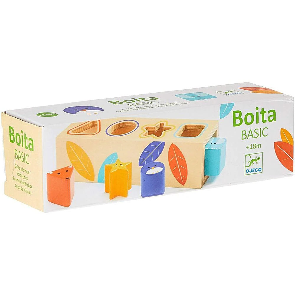 DJECO Boita Basic Wooden Shape Sorter-DJECO-Little Giant Kidz