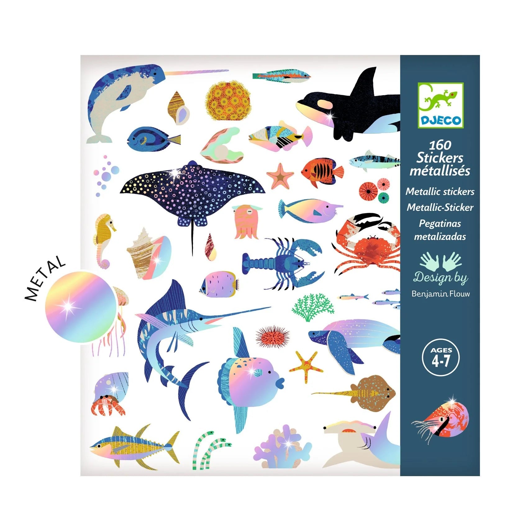 DJECO Metallic Sticker Collection - Ocean-DJECO-Little Giant Kidz