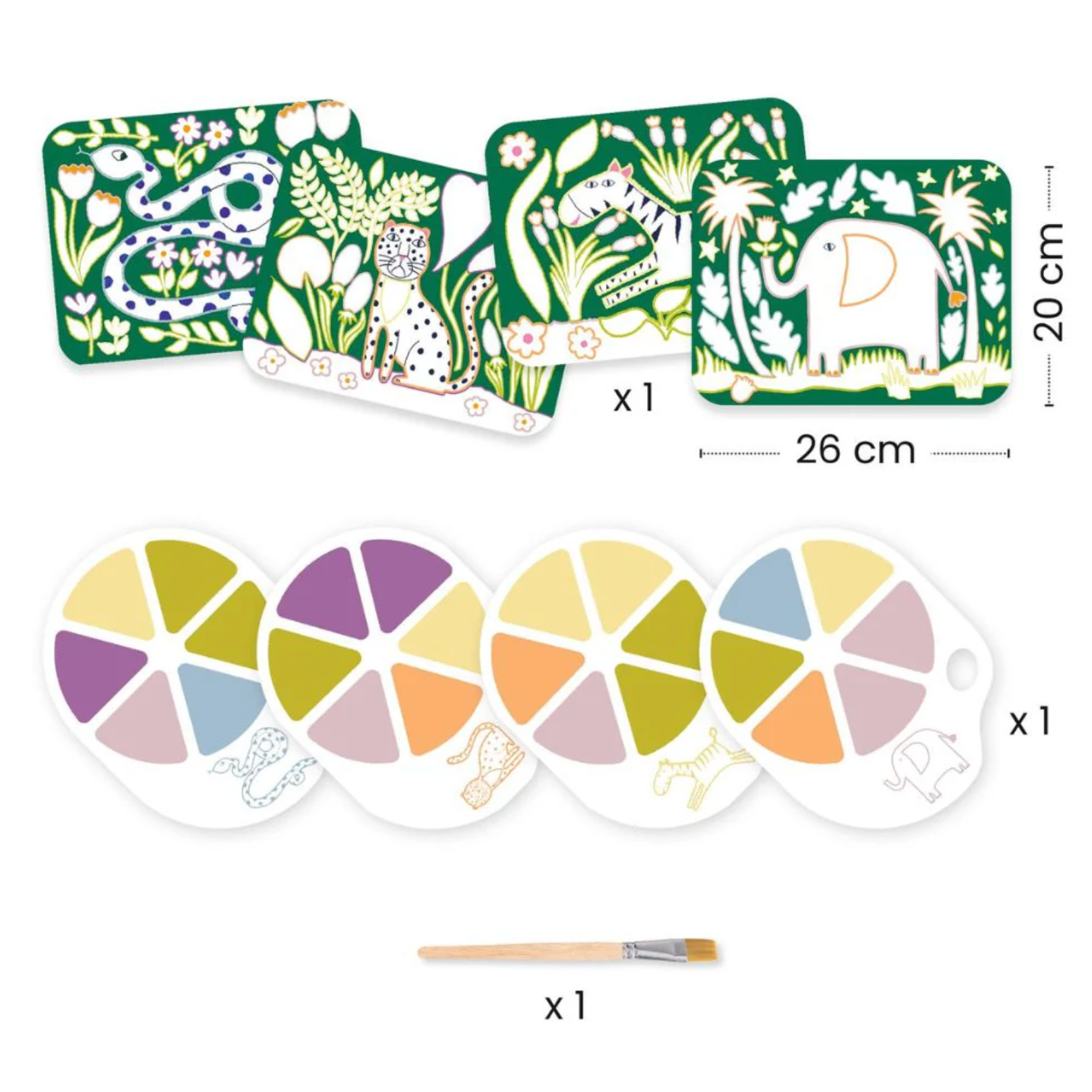 DJECO PG Wild Ones Paint with Water -DJECO-Little Giant Kidz