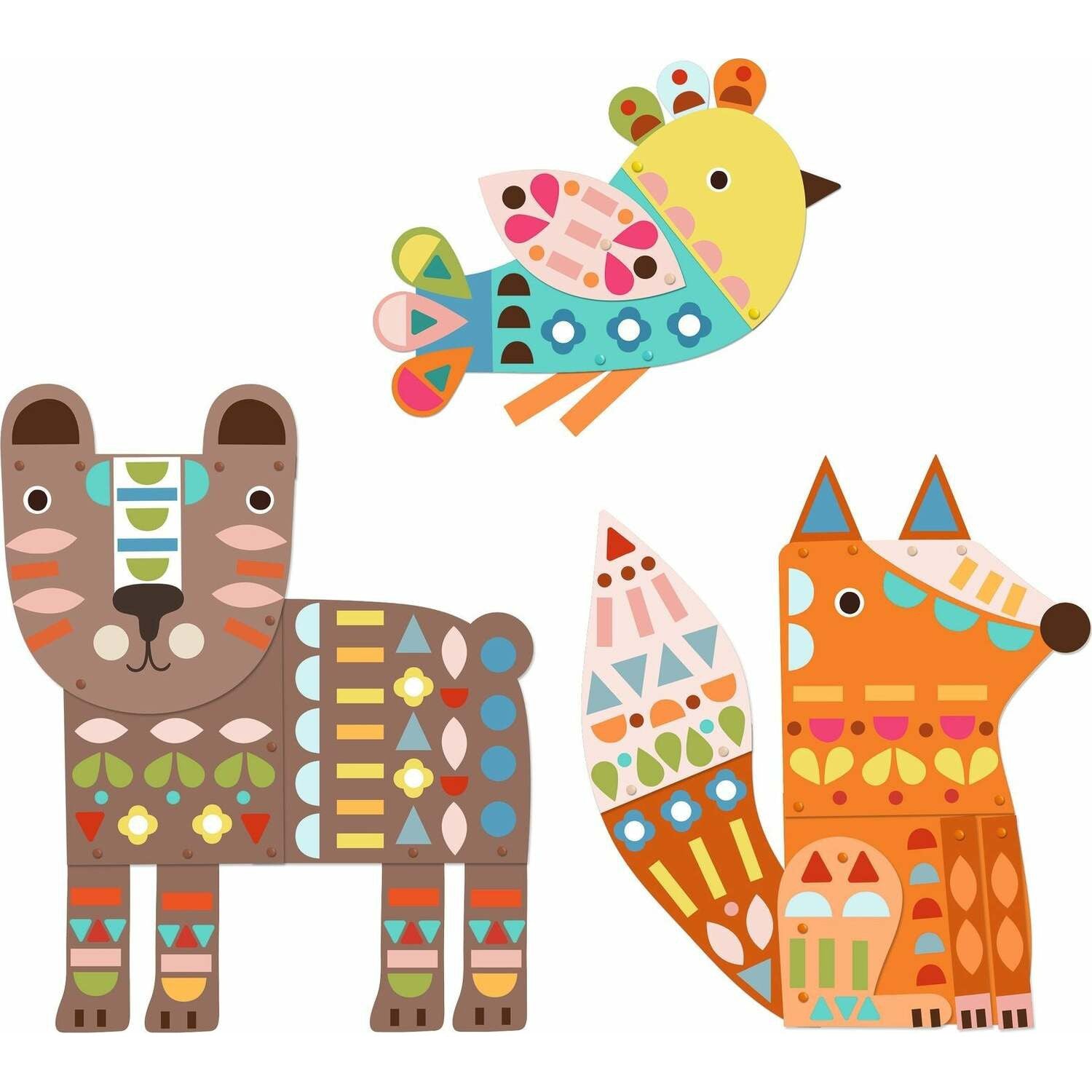 DJECO Petit Gifts 3 Giant Animals Collage Activity-DJECO-Little Giant Kidz