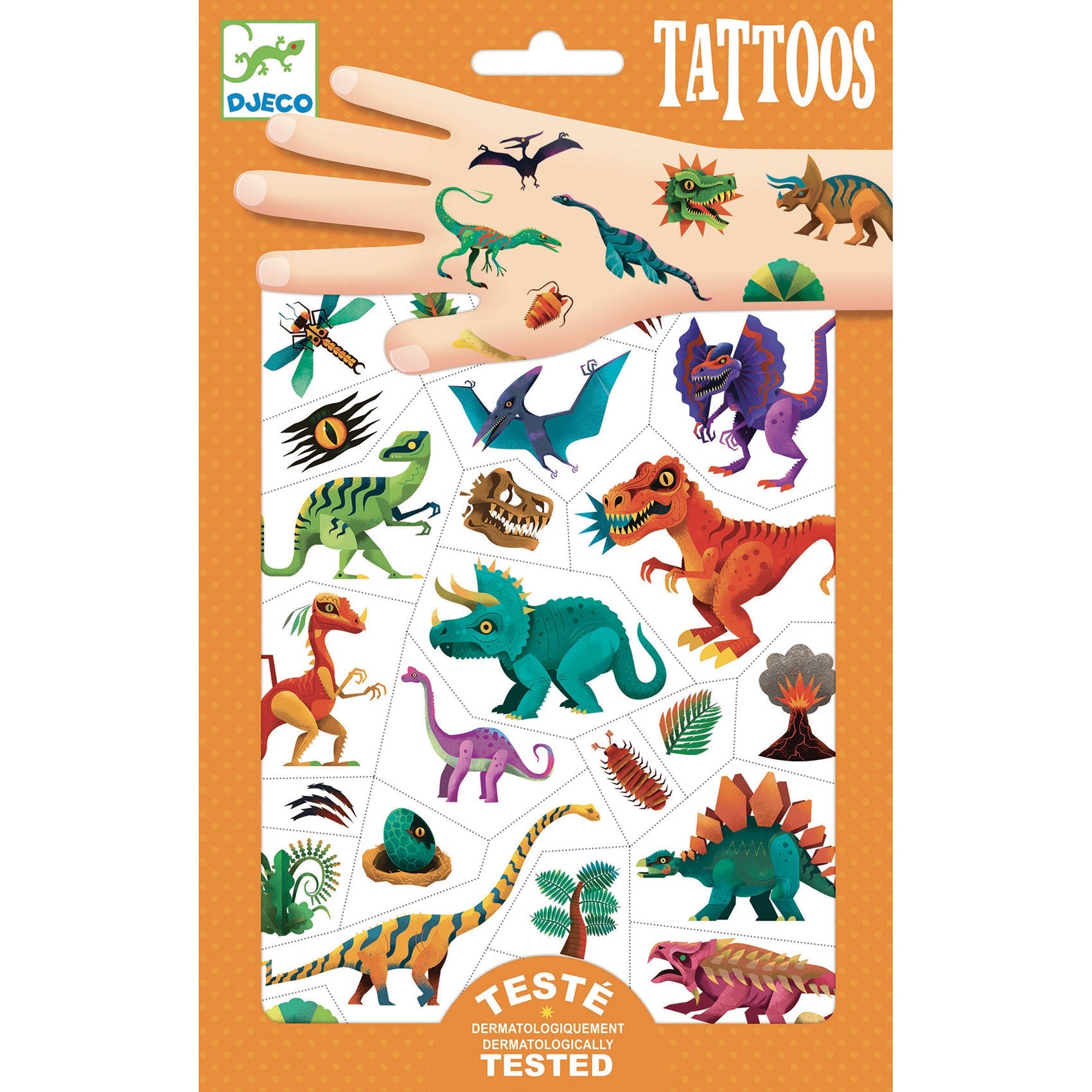 DJECO Temporary Tattoos Dino Club-DJECO-Little Giant Kidz