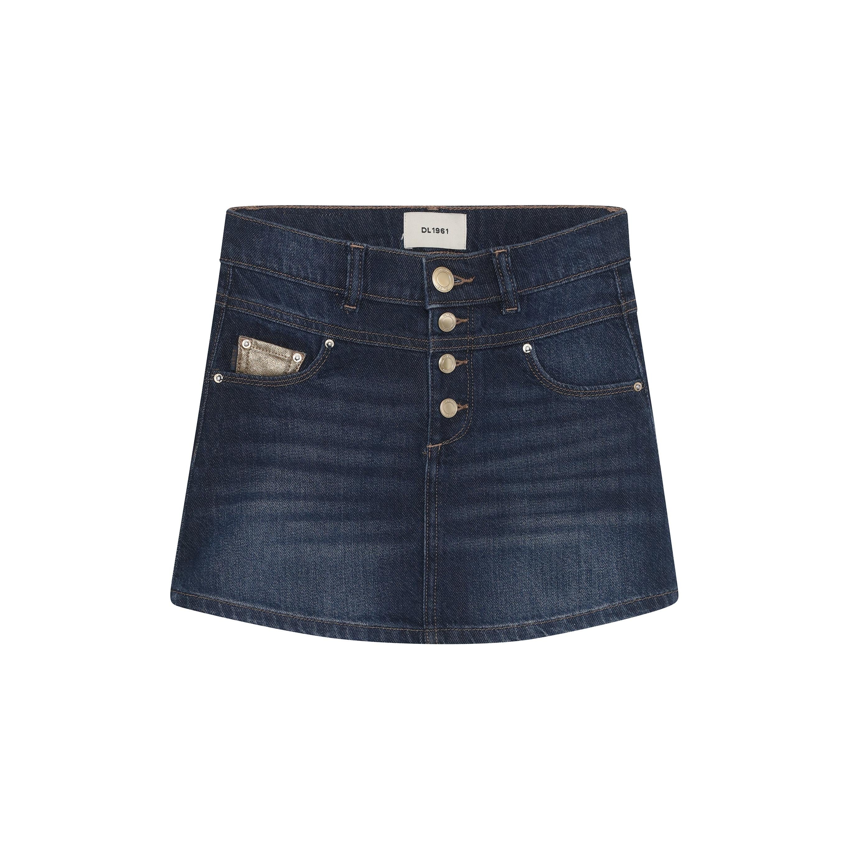 Jenny denim mini skirt sサイズ　andmary DL 1961 Jenny Mini Skirt- Deep Water