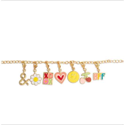 Demdaco BFF Gold Charm Bracelet 6" (with 1.5" Extender)-DEMDACO-Little Giant Kidz
