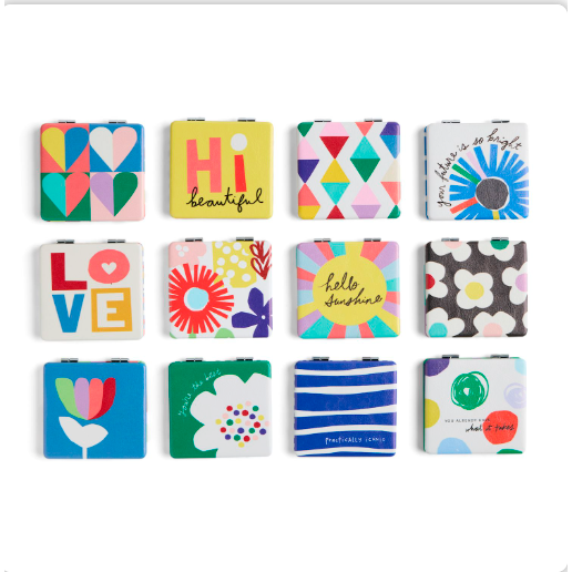 Demdaco Color Pocket Mirrors 2.75" x 2.75" - Assorted-DEMDACO-Little Giant Kidz