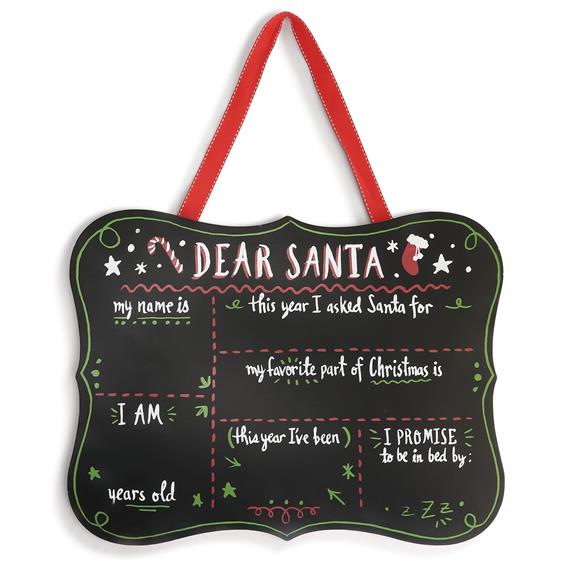 Demdaco Dear Santa Chalkboard-DEMDACO-Little Giant Kidz