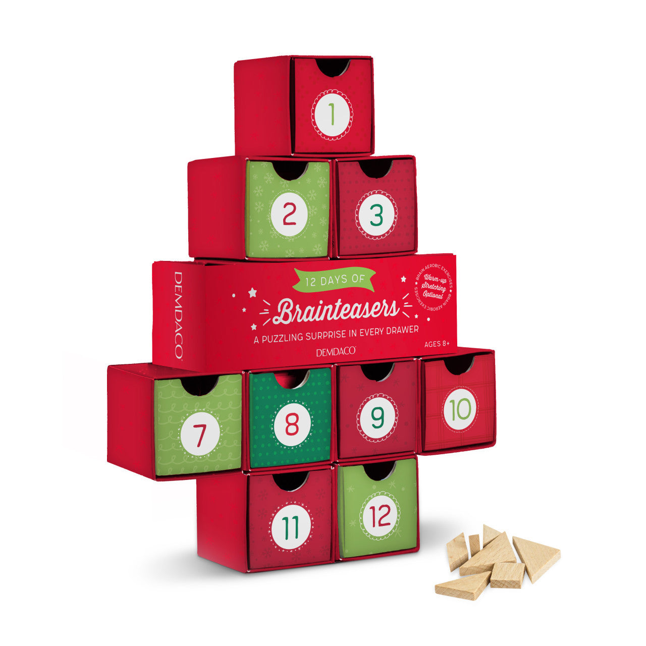 Demdaco Festive 12 Days of Brainteasers-DEMDACO-Little Giant Kidz